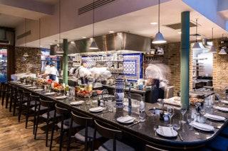 Countertop seating at Sabor in Mayfair