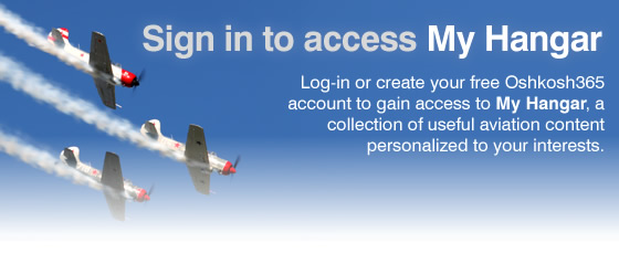 My Hangar Not Logged In